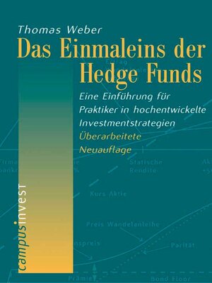 cover image of Das Einmaleins der Hedge Funds